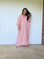 MALA handworks Olena semi sheer Kaftan in Pink