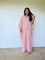 MALA handworks Olena semi sheer Kaftan in Pink