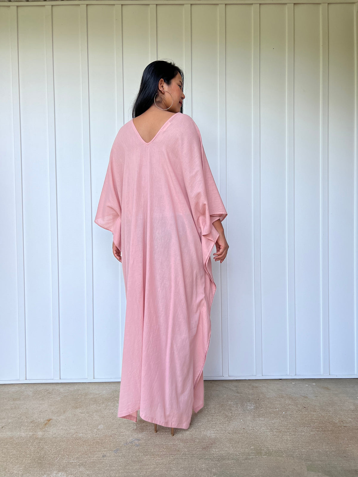 MALA handworks Olena semi sheer Kaftan in Pink
