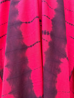 MALA handworks Olena semi sheer Kaftan in Red and Black Tie Dye