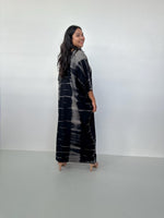 Mala Handworks Olivia Cotton Kaftan in Black and Gray Tie Dye