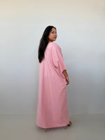 Mala Handworks Olivia Cotton Kaftan in Bubblegum