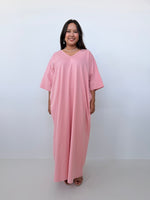 Mala Handworks Olivia Cotton Kaftan in Bubblegum