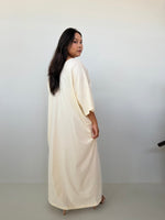Mala Handworks Olivia Cotton Kaftan in Cream
