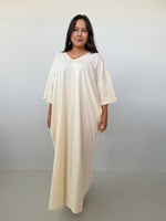 Mala Handworks Olivia Cotton Kaftan in Cream