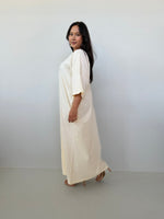 Mala Handworks Olivia Cotton Kaftan in Cream
