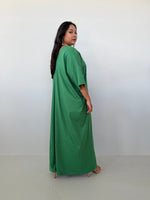 Mala Handworks Olivia Cotton Kaftan in Emerald