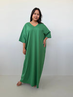 Mala Handworks Olivia Cotton Kaftan in Emerald