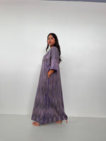 Mala Handworks Olivia Cotton Kaftan in Gray Tie Dye