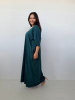 Mala Handworks Olivia Cotton Kaftan in Petrol