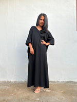 Olivia Black Kaftan front view