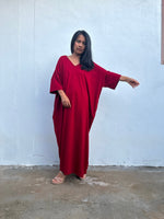 Olivia Cherry Kaftan front view