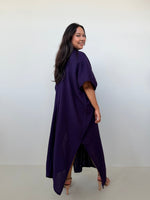 Mala Handworks Grace Cotton Kaftan in Blackberry