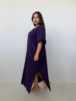 Mala Handworks Grace Cotton Kaftan in Blackberry