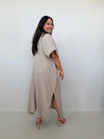Mala Handworks Grace Cotton Kaftan in Sand