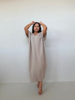 Mala Handworks Grace Cotton Kaftan in Sand