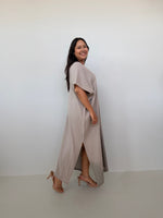 Mala Handworks Grace Cotton Kaftan in Sand