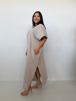 Mala Handworks Grace Cotton Kaftan in Sand