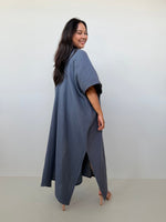 Mala Handworks Grace Cotton Kaftan in Slate