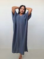 Mala Handworks Grace Cotton Kaftan in Slate