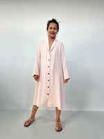 Piper Cotton Shirtdress in Blush-PM-3-Mala Handworks