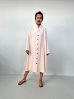 Piper Cotton Shirtdress in Blush-PM-3-Mala Handworks
