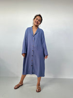 Piper Cotton Shirtdress in Purple-PM-2-Mala Handworks