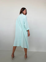 Piper Cotton Shirtdress in Seafoam-PM-6-Mala Handworks
