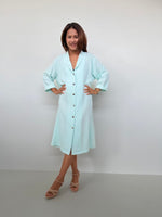 Piper Cotton Shirtdress in Seafoam-PM-6-Mala Handworks