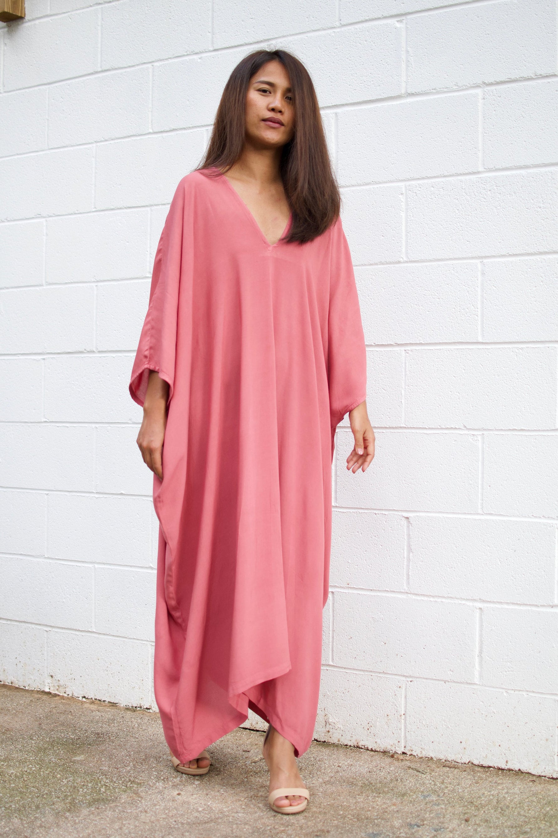 MALA handworks  Ruby Kaftan in Pink