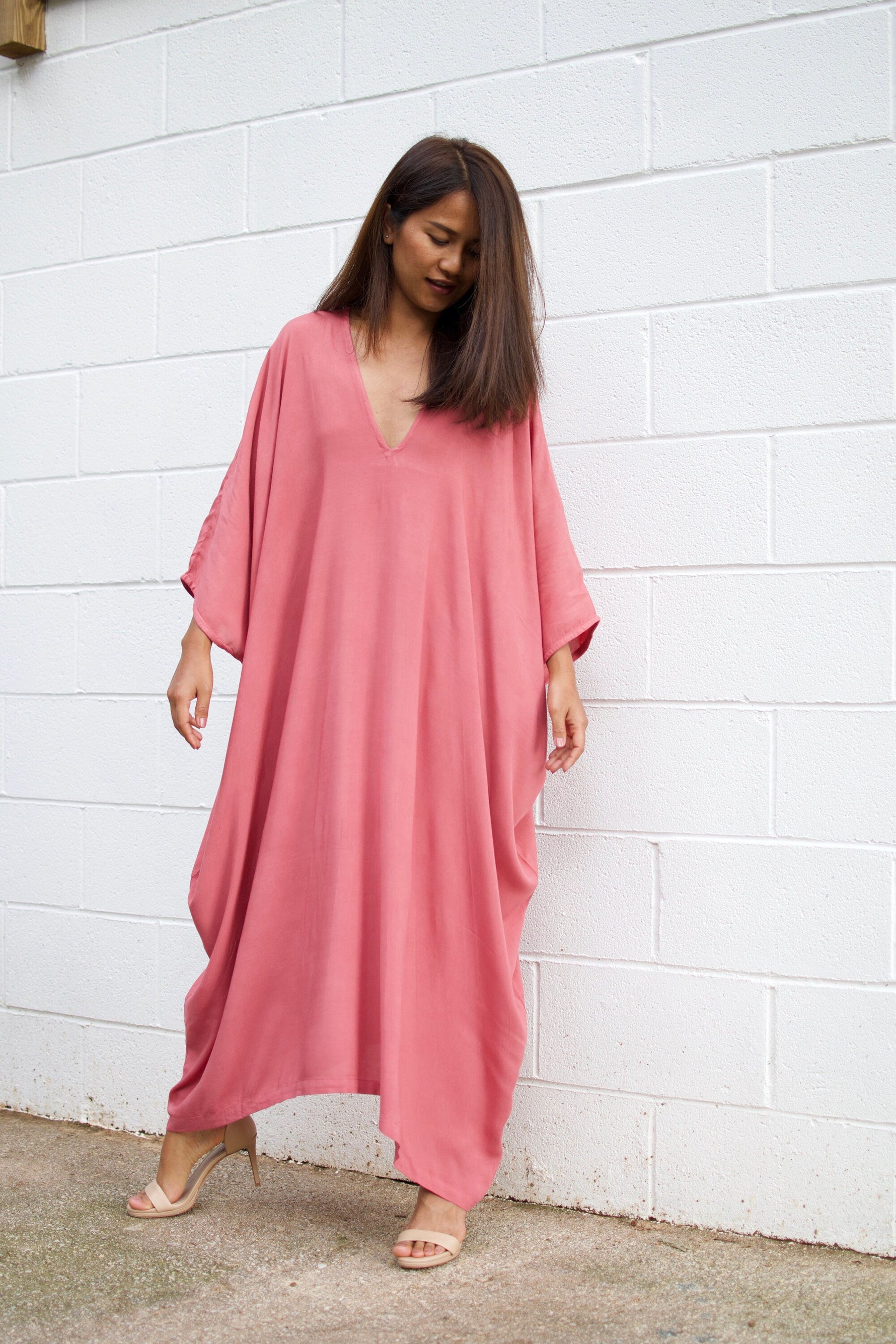 MALA handworks  Ruby Kaftan in Pink