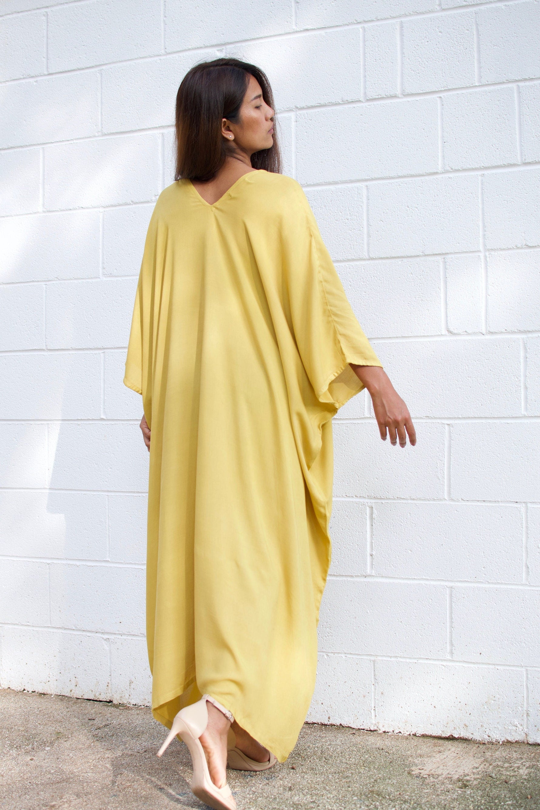 MALA handworks  Ruby Kaftan in Yellow