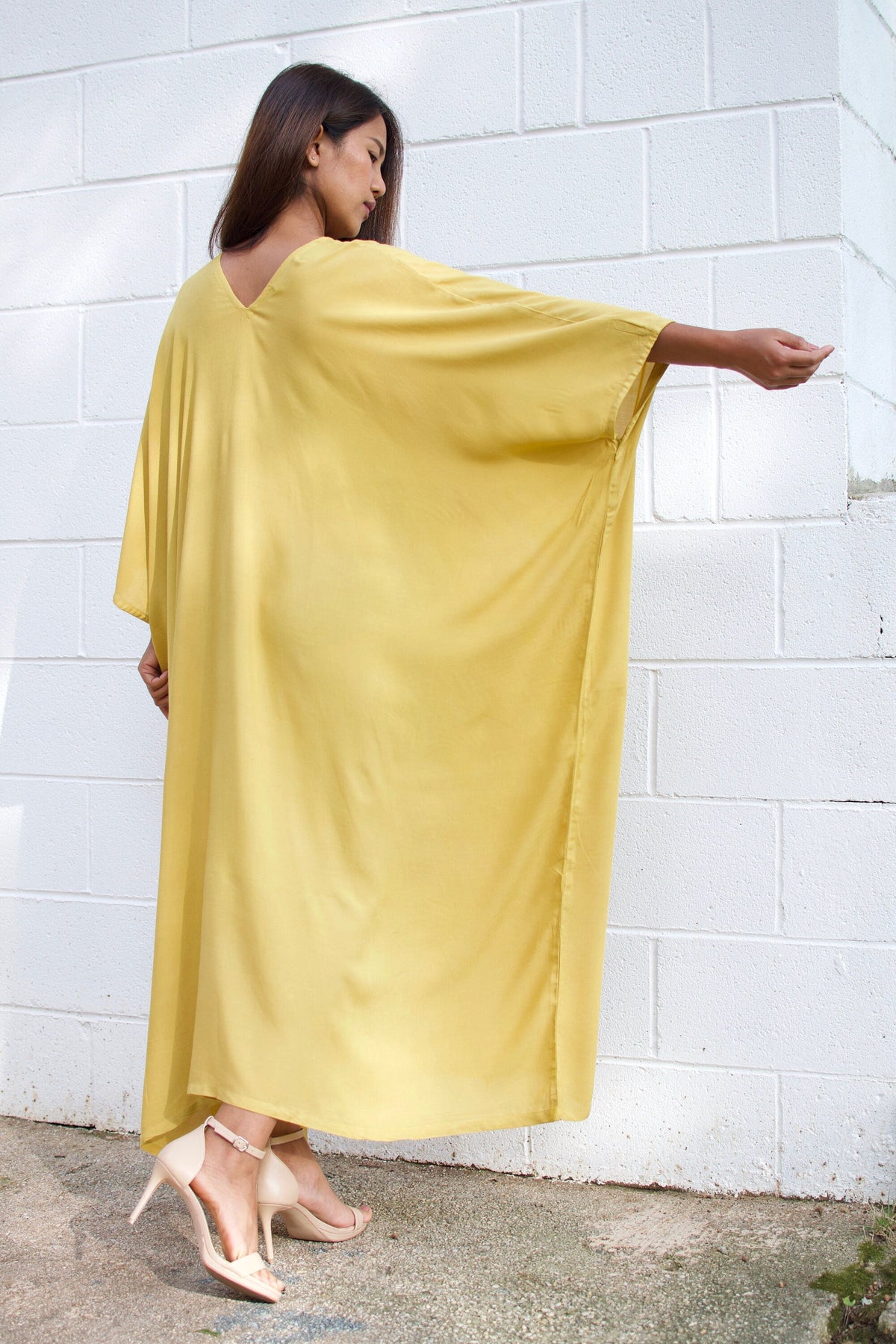MALA handworks  Ruby Kaftan in Yellow