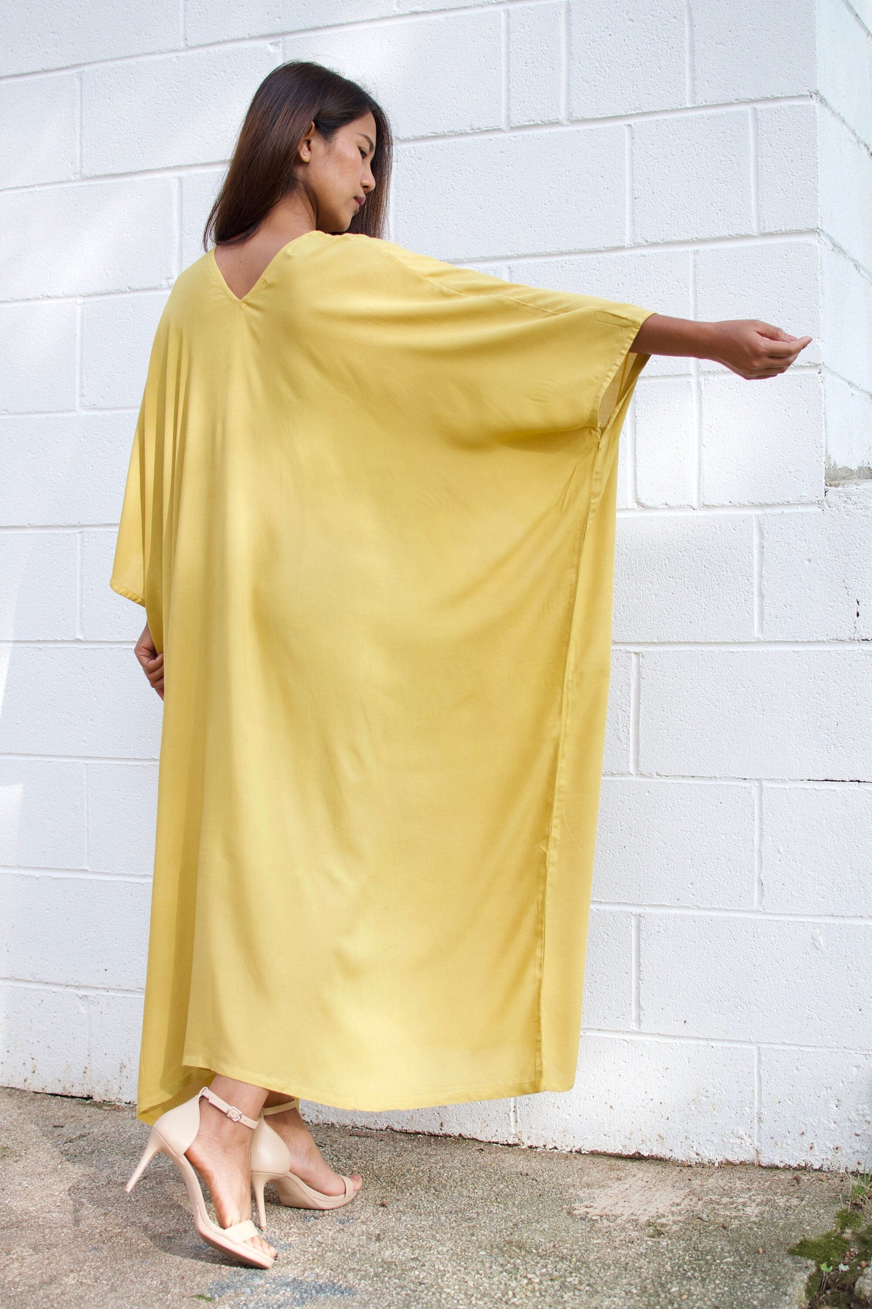 MALA handworks  Ruby Kaftan in Yellow