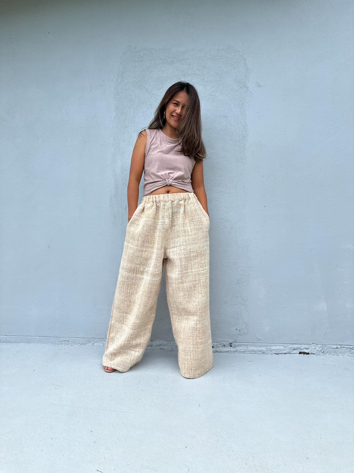 Tala Beige Pants front view