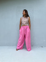Tala Wide Leg Cotton Pants in Fuchsia-VC-14-40-Mala Handworks