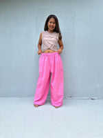 Tala Wide Leg Cotton Pants in Fuchsia-VC-14-40-Mala Handworks