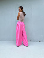 Tala Wide Leg Cotton Pants in Fuchsia-VC-14-40-Mala Handworks