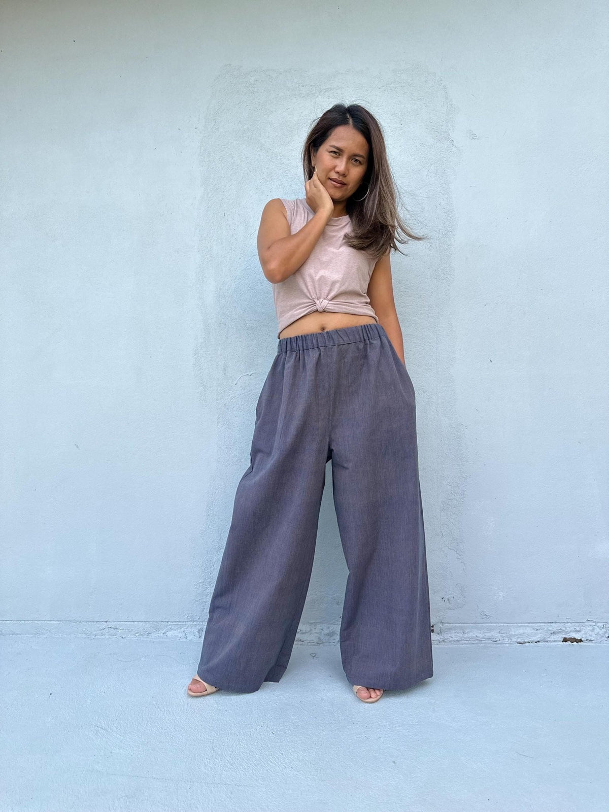 Tala Gray Pants front view