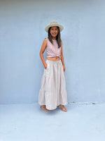 Tala Wide Leg Cotton Pants in Tan-VC-23-36-Mala Handworks