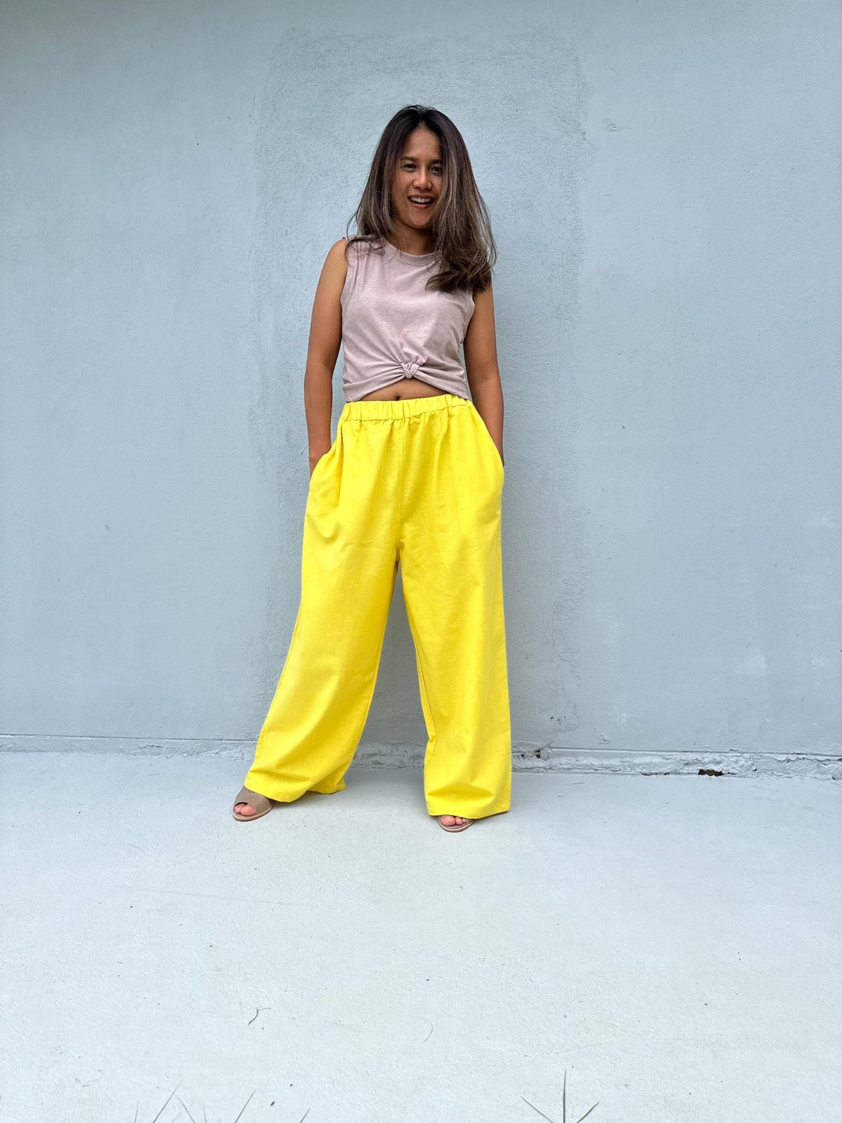 Tala Yellow Pants front view