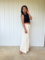Vivian Wide-Leg Cotton Pants in Cream-VV-1-Mala Handworks