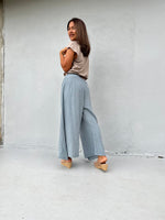 Vivian Wide-Leg Cotton Pants in Mist-VV-10-Mala Handworks