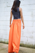 MALA handworks  Willow Slit Leg Pants in Orange