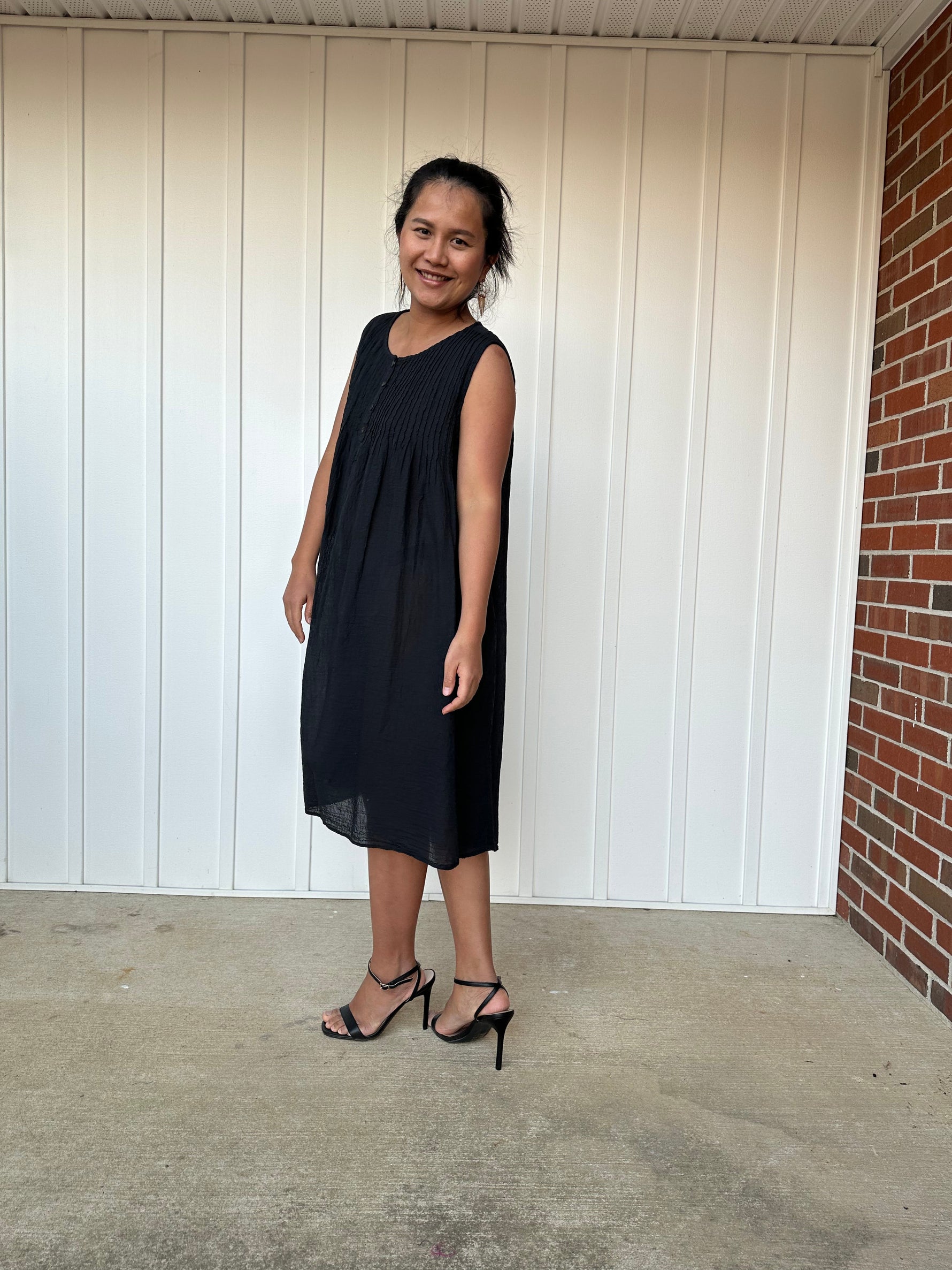 MALA handworks Wowwa Mini dress in Black and Hand Crochet