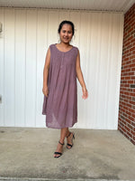 MALA handworks Wowwa Mini dress in Lavender and Hand Crochet