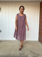 MALA handworks Wowwa Mini dress in Lavender and Hand Crochet