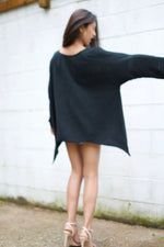 Xia Long Blouse in Black-X-6-Mala Handworks