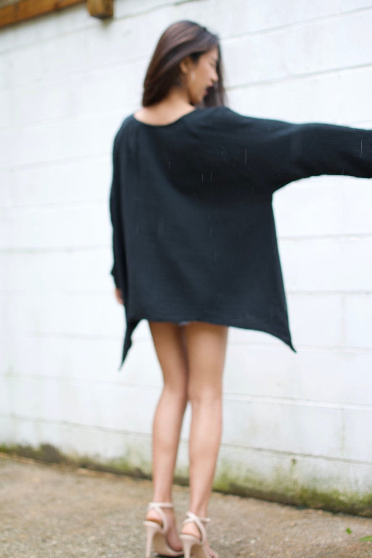 Xia Long Blouse in Black-X-6-Mala Handworks