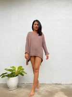 MALA handworks  Xia Long Blouse in Clay Brown